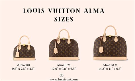 lv bb size|louis vuitton bags size chart.